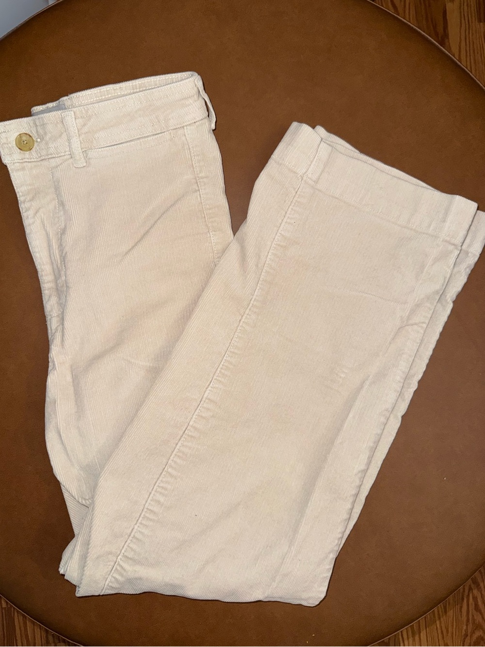 Women’s Everlane Cream/Tan Corduroy Pants 6